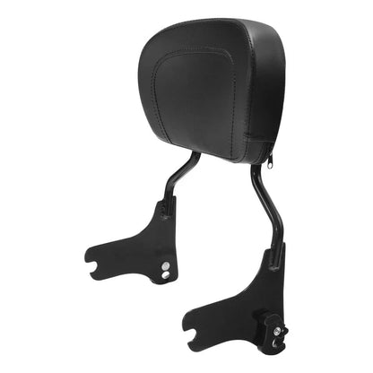 Black Passenger Backrest Pad Sissy Bar for Harley Electra Glide 97-08