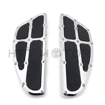 Chrome Passenger Floor Board Set for Harley Models 1993–2018