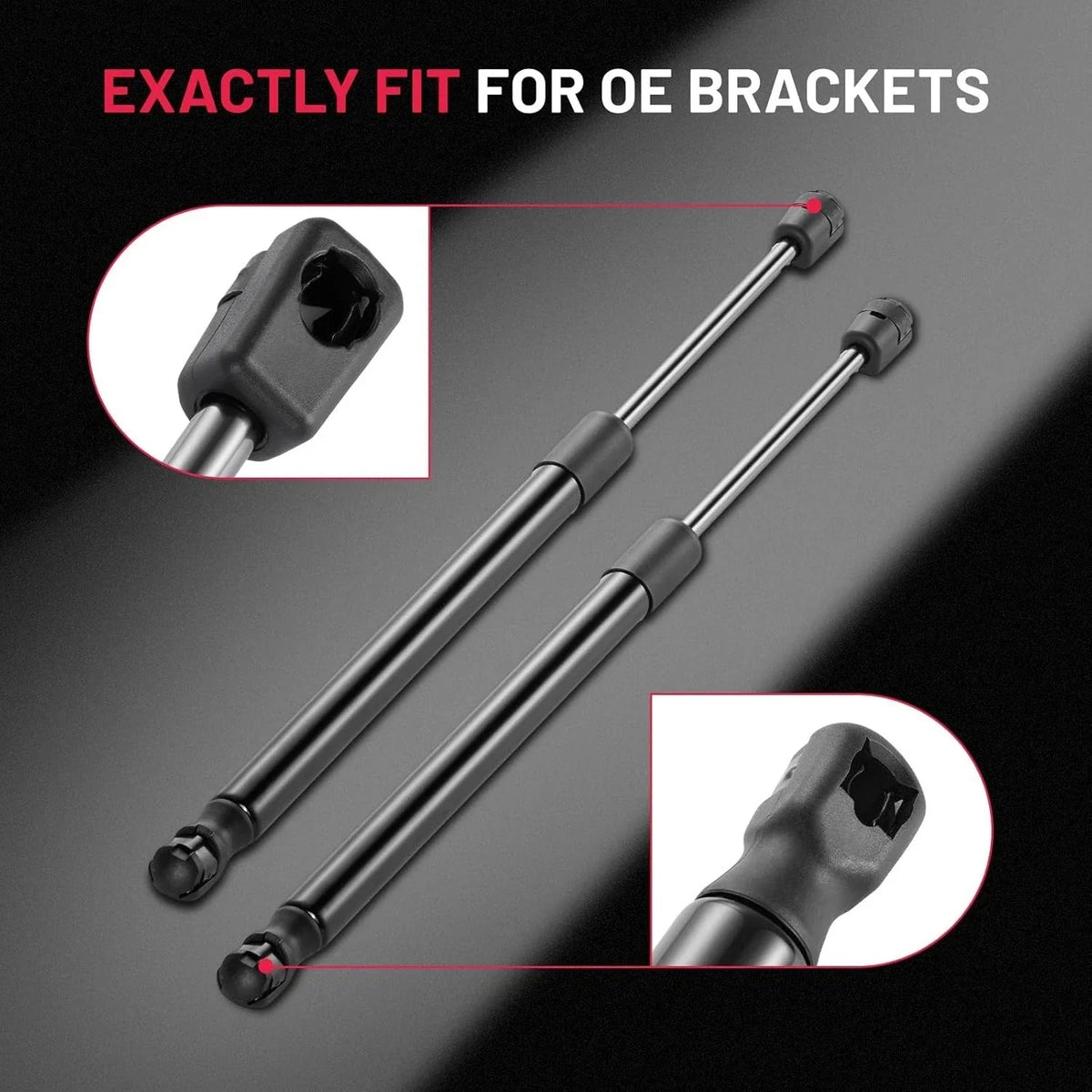 2X Gas Lift Supports for Front Hood of Nissan Murano 2009 to 2014