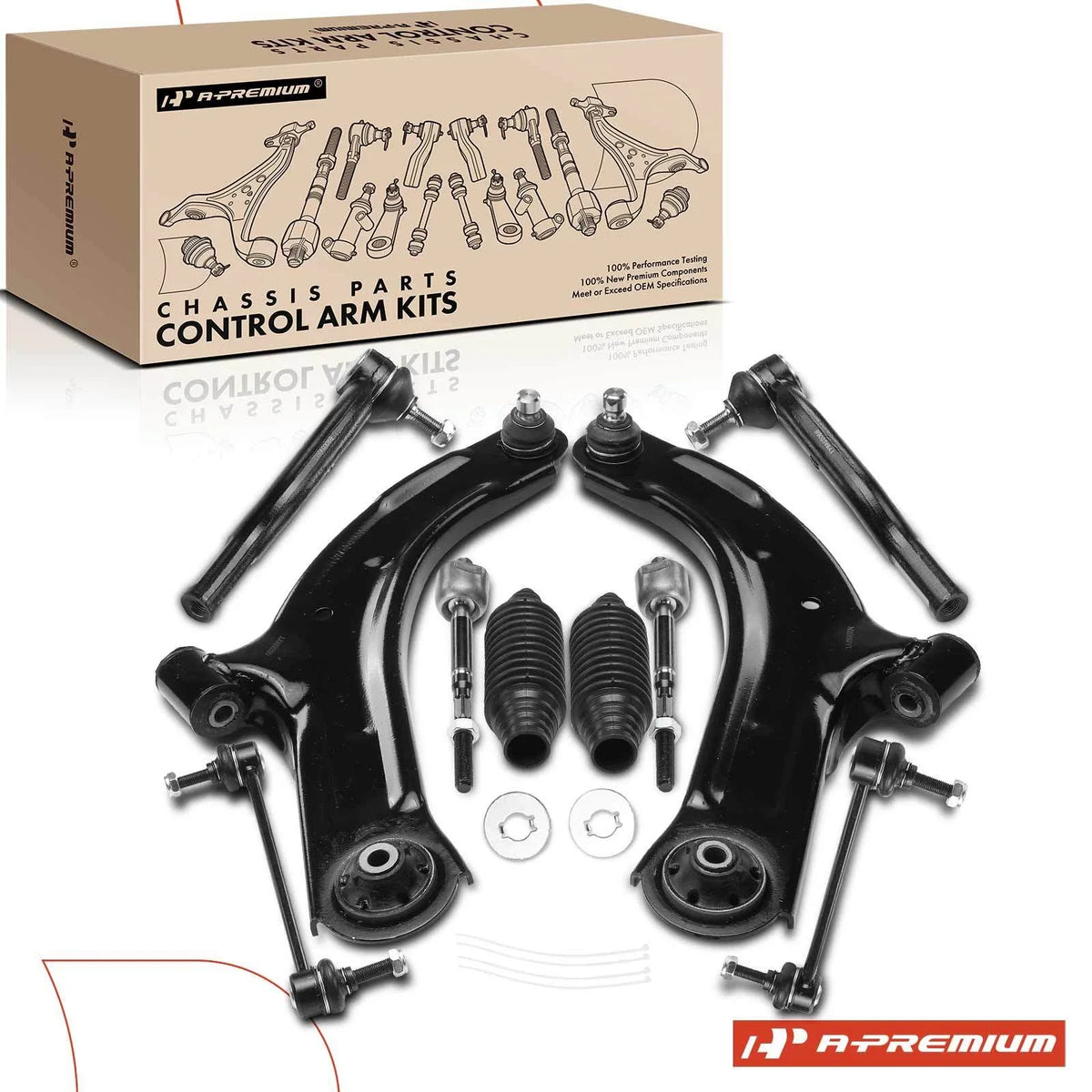 10x Front Lower Control Arm Sway Bar Tie Rod Ball Joint for Nissan Versa (2007–2012)
