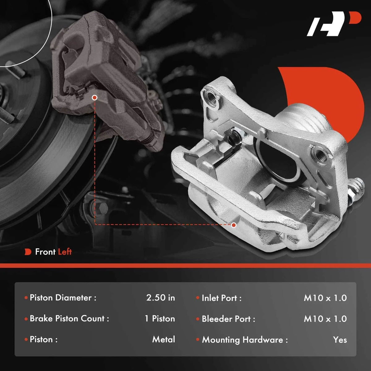 Front Left Brake Caliper Assembly for Nissan Murano 2003-2012