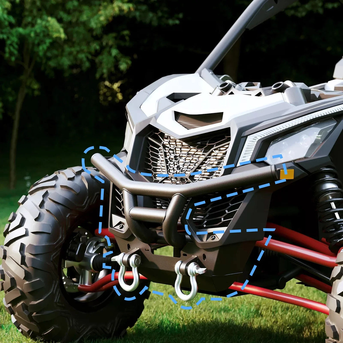 Winch Ready Front Bumper for Can-Am Maverick X3 (2017–2023) W/ D-Rings