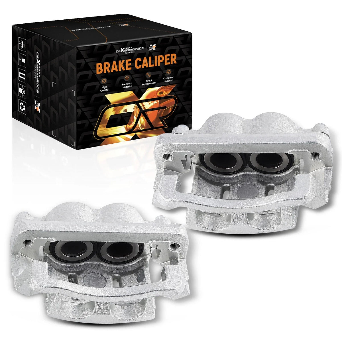 2x Front Left & Right Brake Calipers for Ford F-250 F-350 Super Duty (2018–2023)