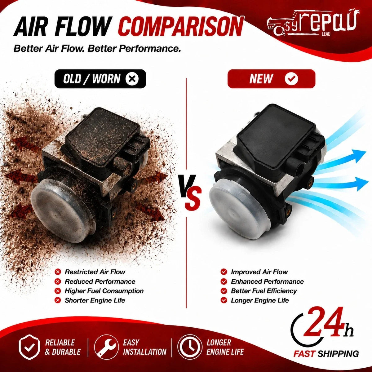 Mass Air Flow Sensor for Volvo 760 (1985–1989)