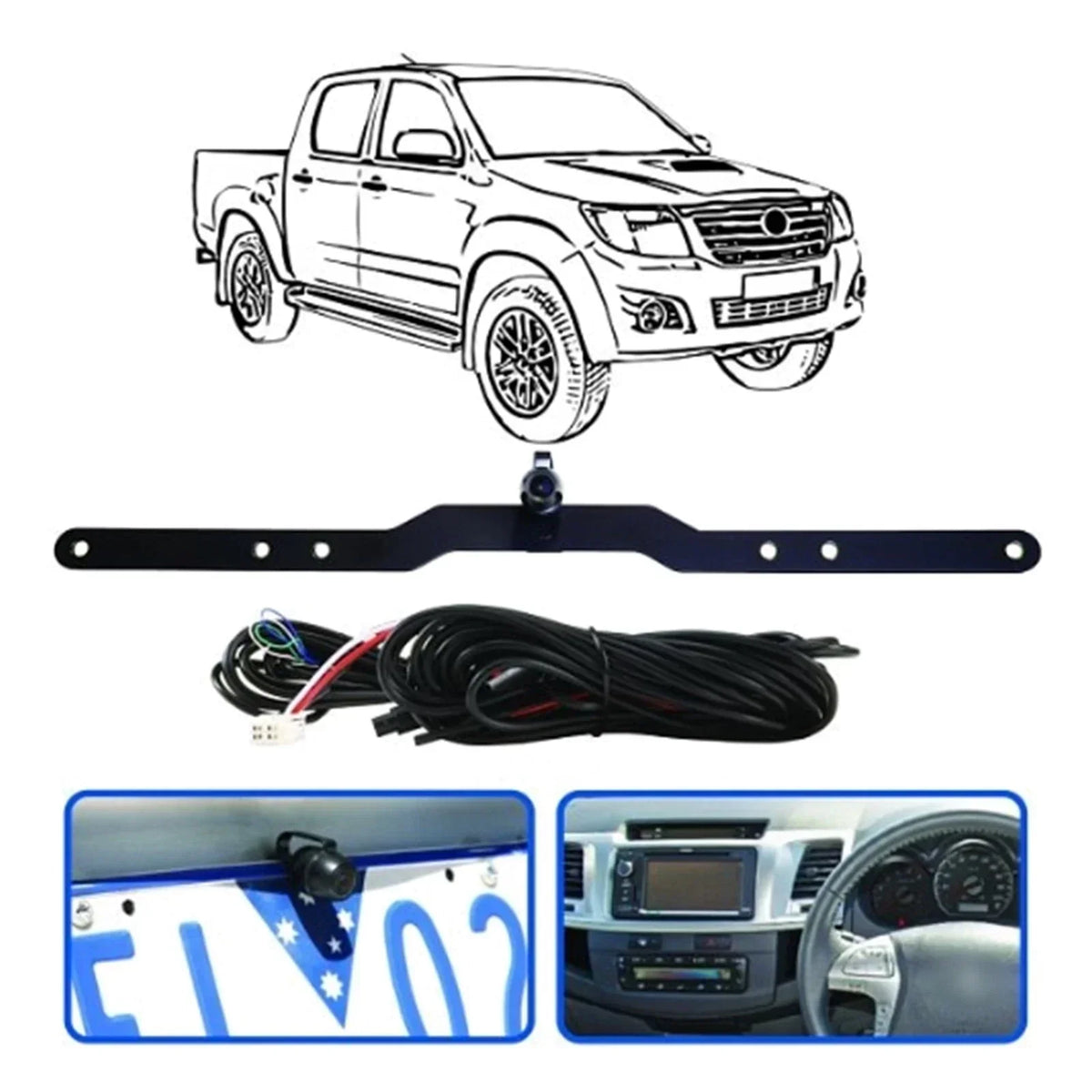 Reverse Camera System for Toyota Hilux (2005–2013)