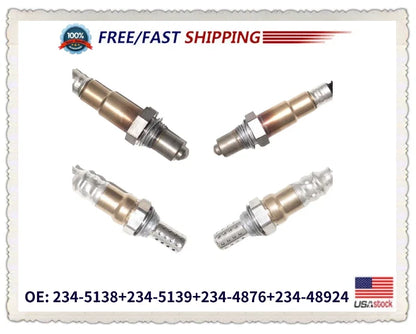 Set of 4 Oxygen Sensors for BMW 335i (2007–2010) Upstream/Downstream