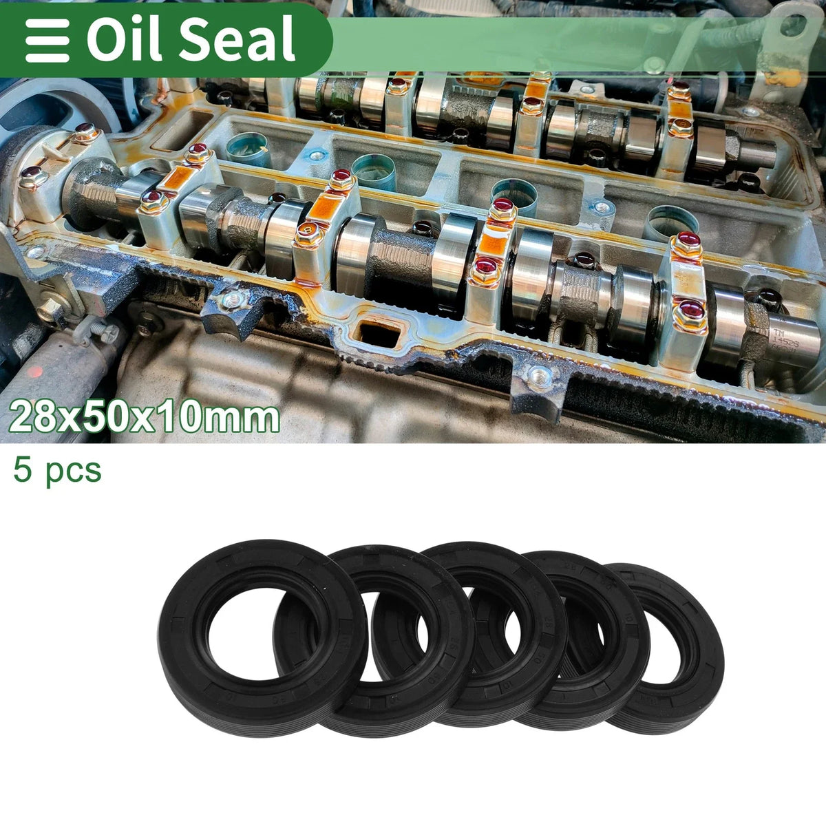 Oil Seal for Rotary Shaft (28x50x10mm)