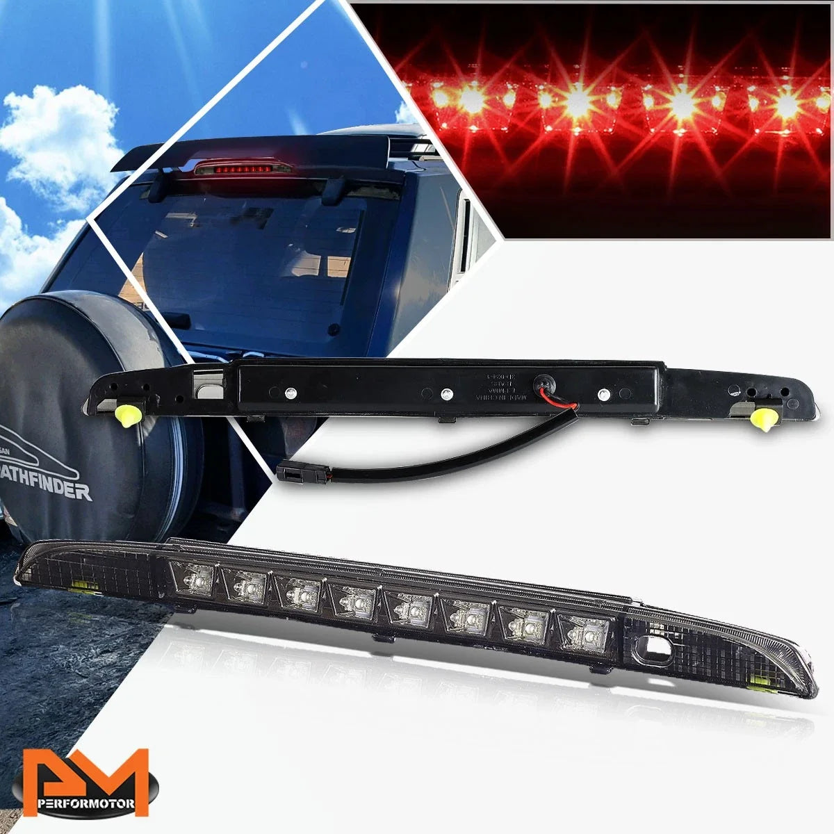 Full LED Smoked Third Brake Light for Pathfinder (1993-1995)