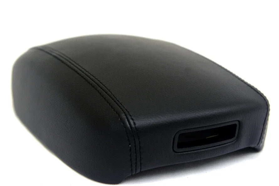 Center Console Armrest Cover for Kia Borrego (2009–2011) Black Leather