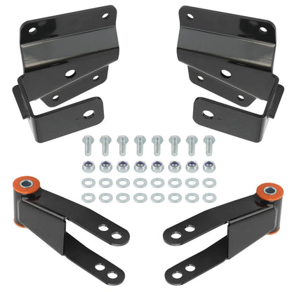 4 Inch Drop Hangers and Shackles for Chevy Silverado GMC Sierra 1500