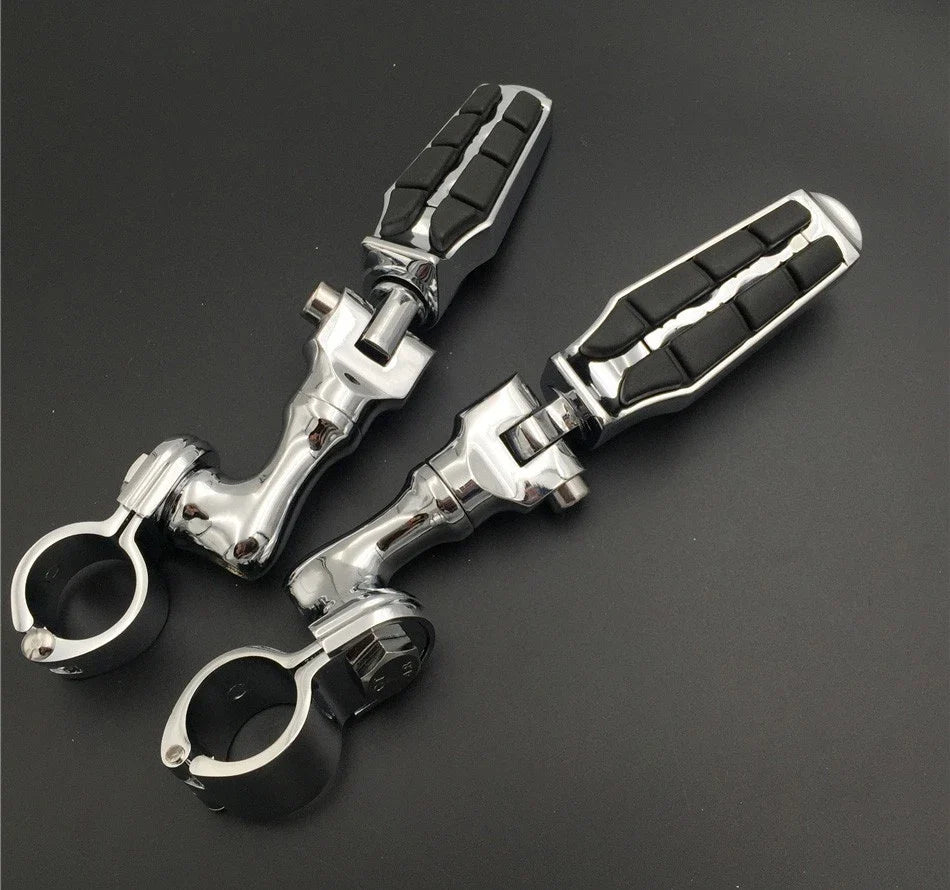 Foot Peg 1" Chrome for Honda Valkyrie GoldWing VTX1300 Shadow 2001-2010