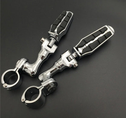 Foot Peg 1" Chrome for Honda Valkyrie GoldWing VTX1300 Shadow 2001-2010