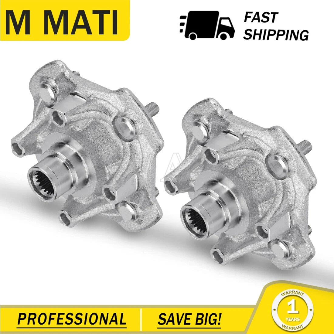 Front Wheel Hubs (2X) for Rubicon 500 TRX500FA/FGA/FPA 2005-2014