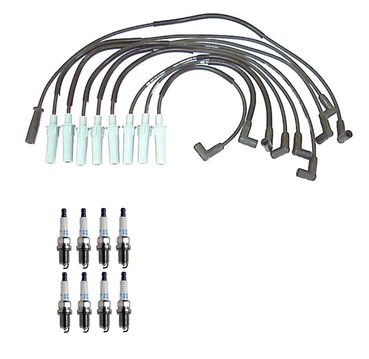 Denso Wire Set & 8 Double Platinum Spark Plugs for Dodge 5.2 5.9 V8 (1994–2003)