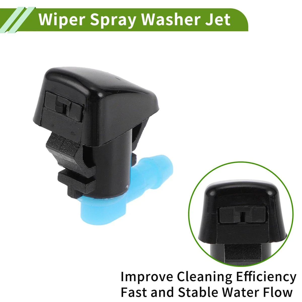 Windshield Washer Nozzle with Hose Connector for Dodge 2011-2019