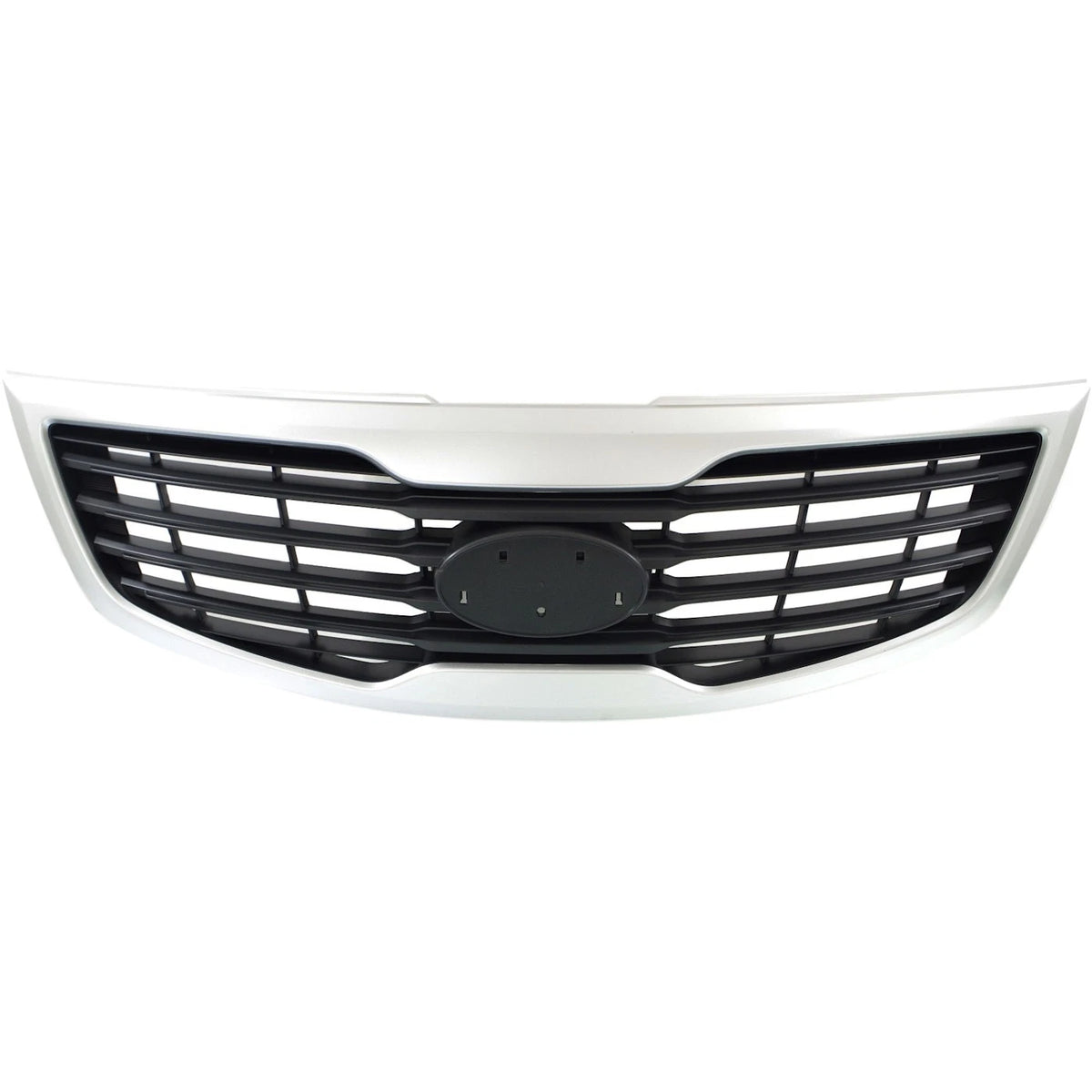 Grille for Kia Sportage (2011–2012) Silver Shell Black Insert