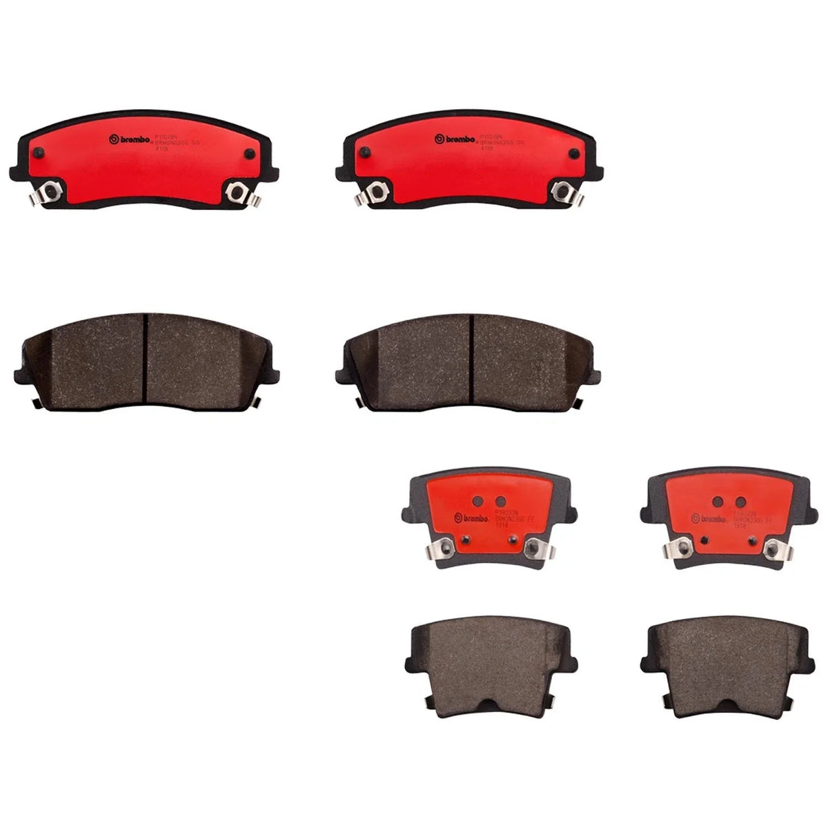 Brembo Ceramic Brake Pads Kit for Dodge Charger SE 2013