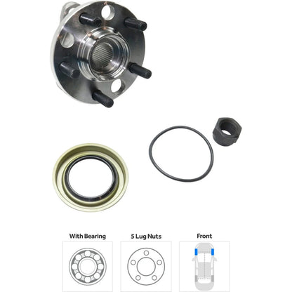 Front Hub Kit LH RH 5 Lug for Chevrolet Cavalier 1995-2005