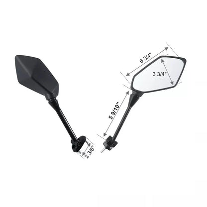 Rearview Side Mirrors for Kawasaki Z1000 (2011–2014) & Ninja 650 (2009–2016)