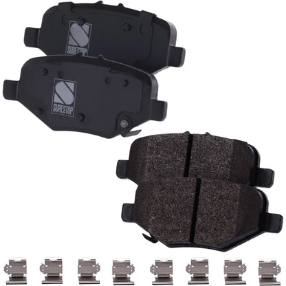 Rear Brake Disc Rotors and Pads Kit for Ford Explorer Lincoln MKT Flex (2013–2014)
