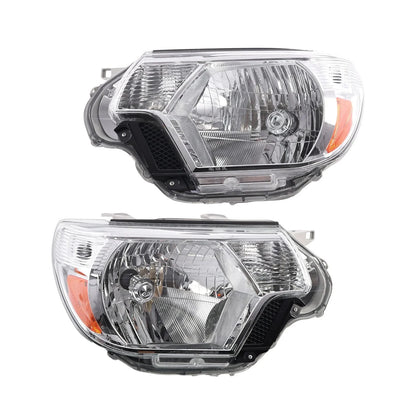 Pair of Chrome Headlight Assemblies for 2012-2015 Tacoma