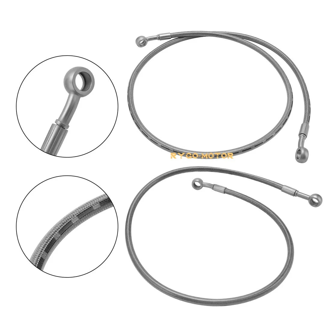 Front Left & Right Brake Lines for Polaris Ranger EV Crew 800 500 400 06-18