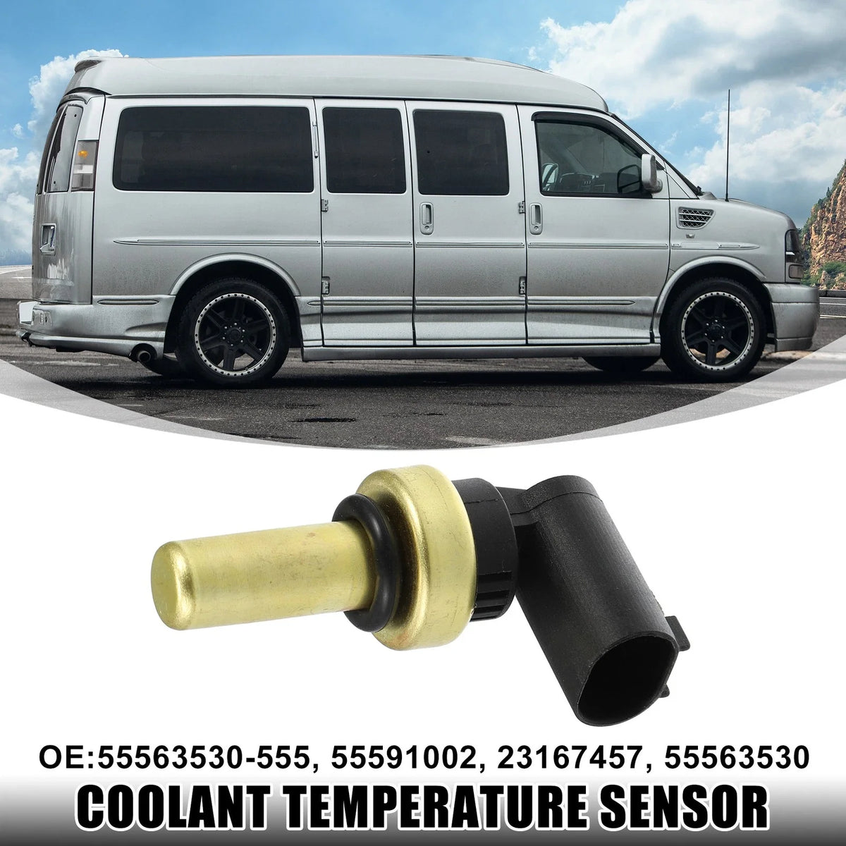 Engine Coolant Temperature Sensor for Chevrolet Express (2003–2023) 55563530-555 55591002