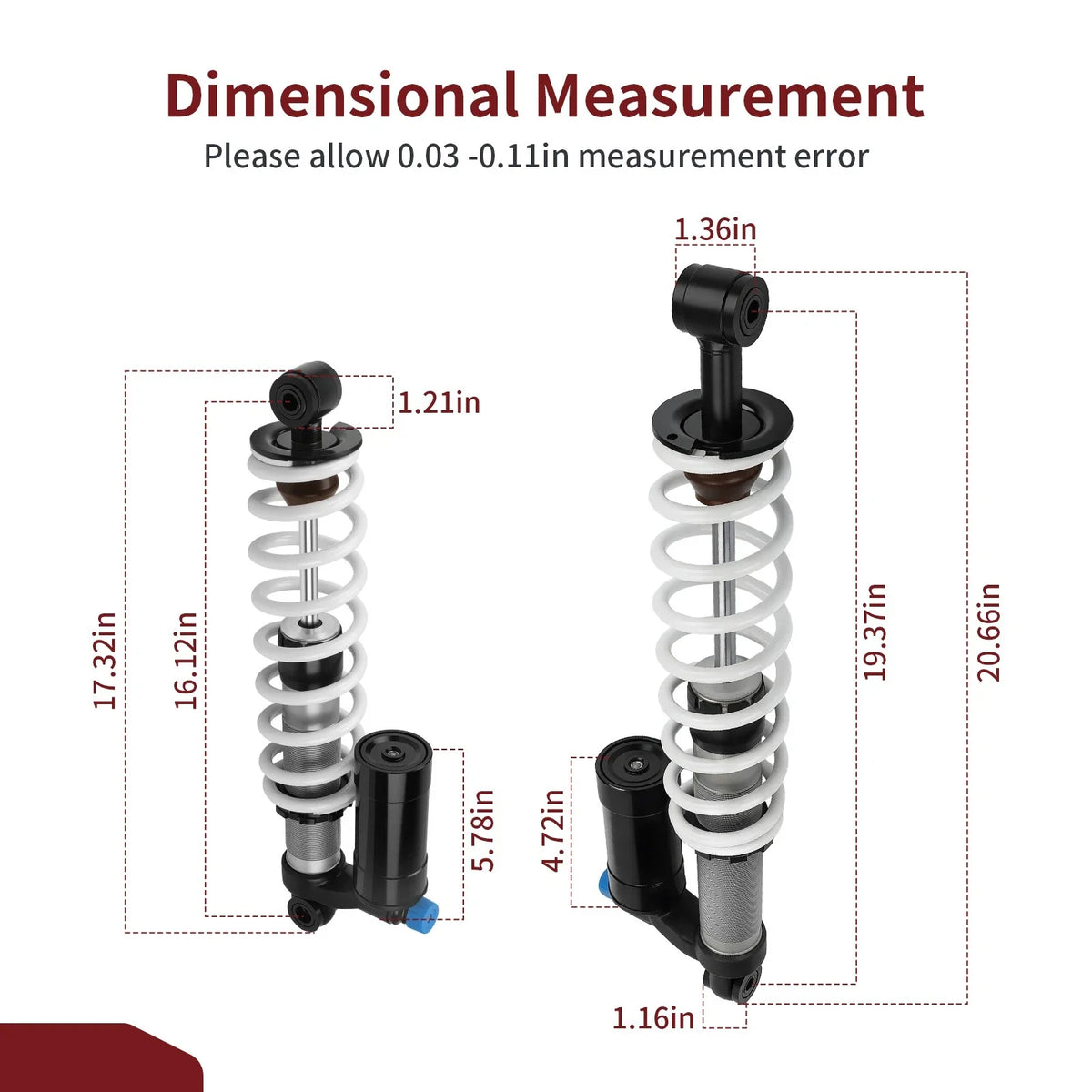 4-Piece Air Shocks Set for Polaris Sportsman 850 (2011-2025)