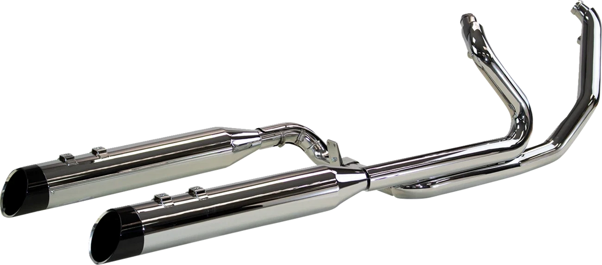 2-into-1-into-2 Chrome Exhaust System Dominator-SR