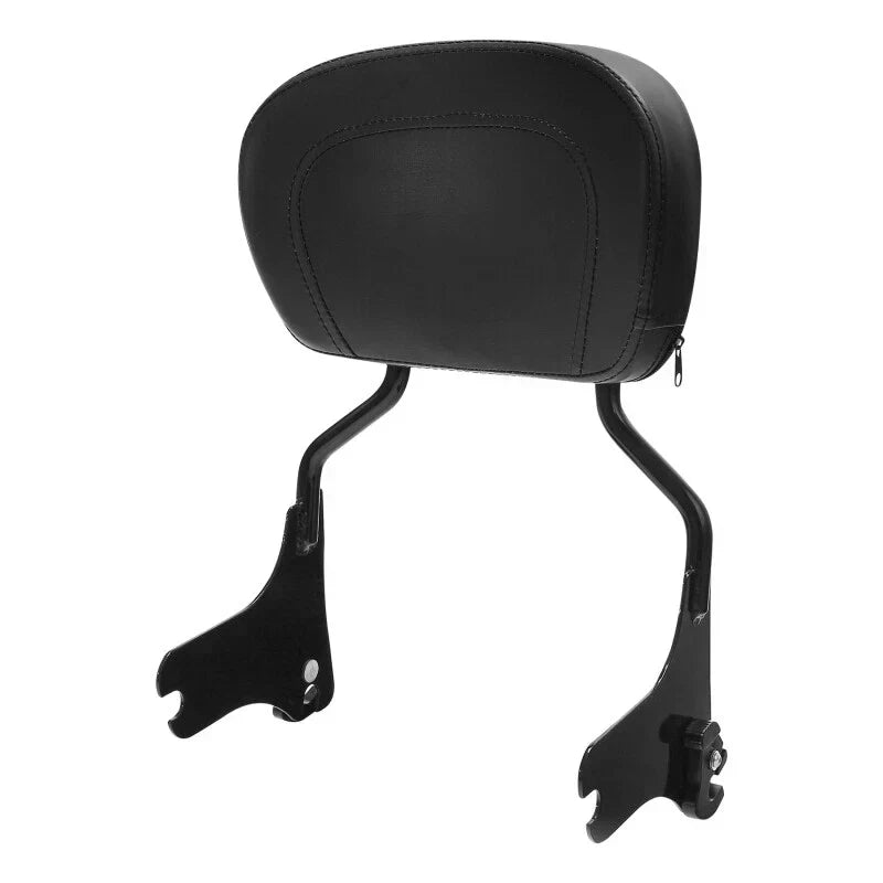 Black Passenger Backrest Pad for Road King & Glide Harley 1997-2008