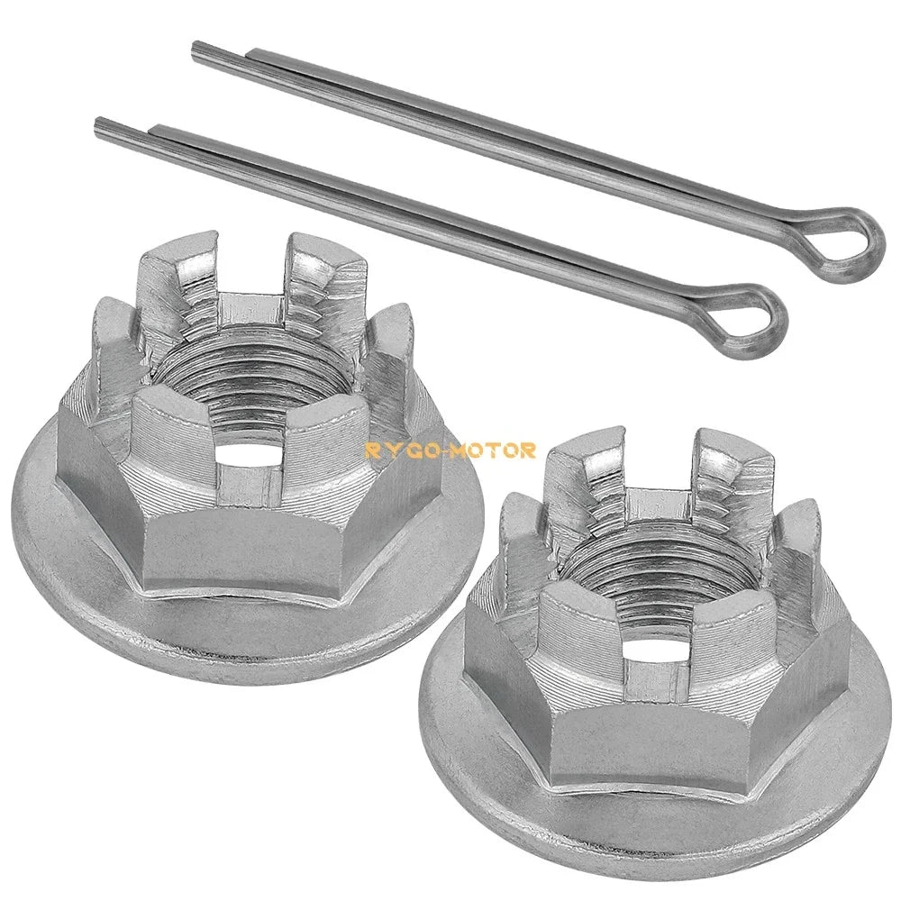 Set of 2 Castle Nuts for Honda Axles - 90305-369-000, 90305-HM5-A80