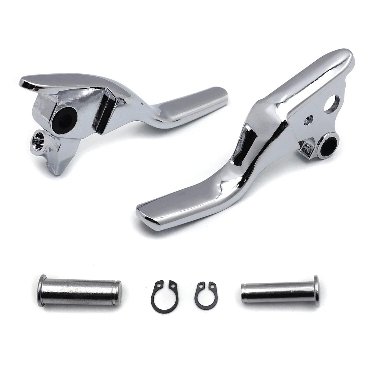 Chrome Smooth Shorty Brake Clutch Levers for Harley Touring Trike (2008–2013)