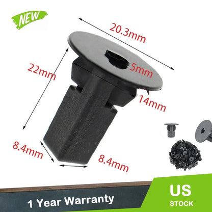 Fastener Clips 100 Pieces (8x8.2mm) for Toyota N70