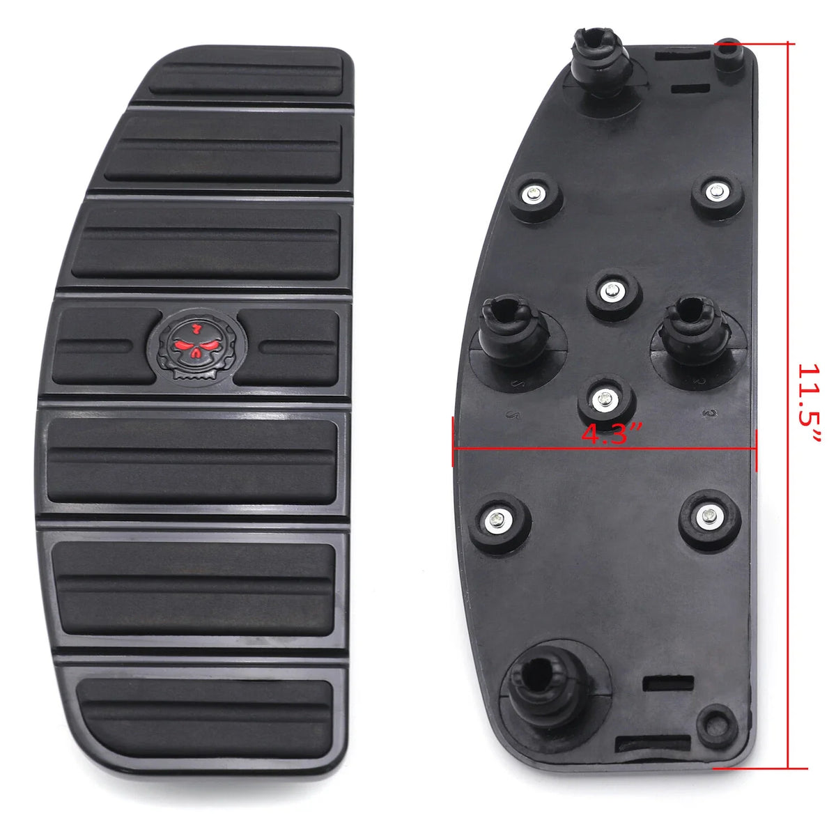 Skull Footboard Floorboard Set for Harley Touring Softail (1987–2015)