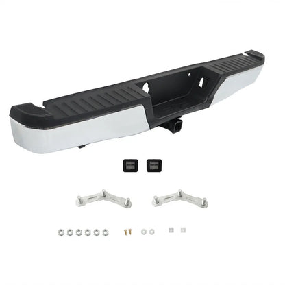 Max Tow Chrome Steel Rear Step Bumper Assembly for Ford F-150 (2015-2020)