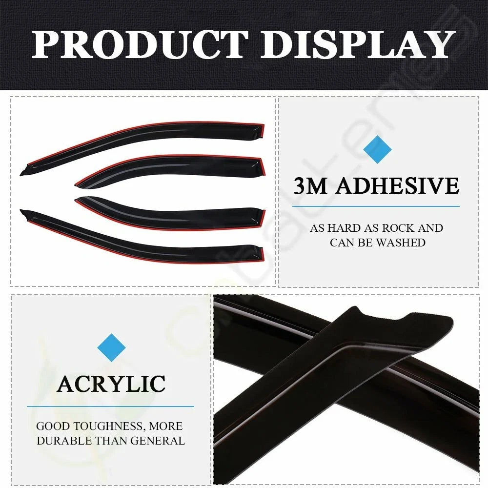 Rain Guard Window Visor Set for 2003-2006 Toyota Camry - 4 Pack