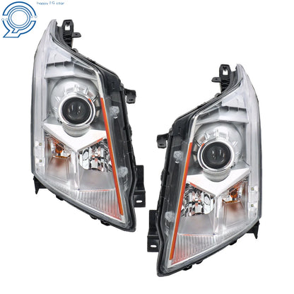 Pair of Halogen Projector Headlights for Cadillac SRX (2010-2016)