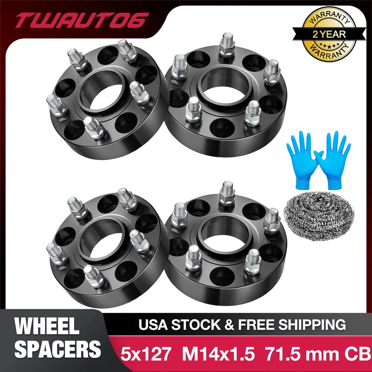 Hub Centric Wheel Spacers for Jeep Grand Cherokee (2011–2023)