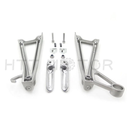 Rear Foot Peg Brackets - Silver for Yamaha YZF R6S 2006-2010