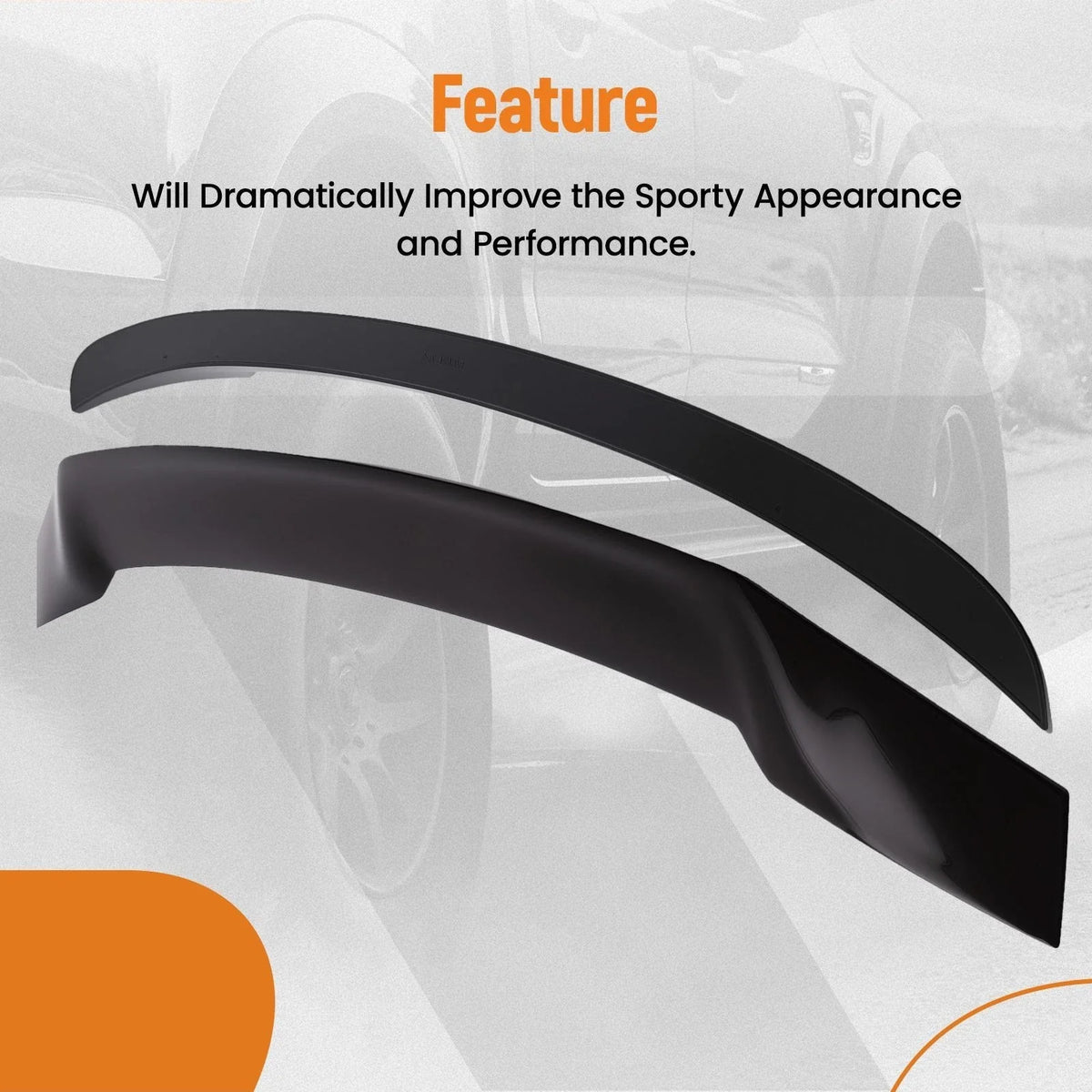 Black Painted Duckbill Spoiler for Kia K5 (2021-2024) Performance Upgrade