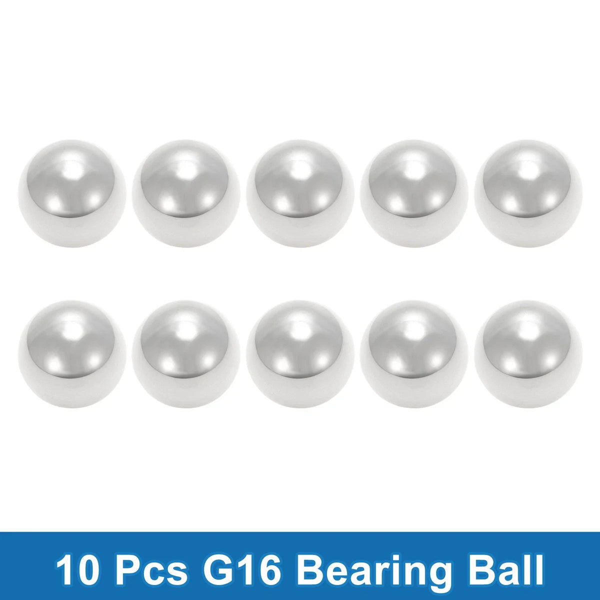 Set of 10 16mm Precision Ball Bearings for Various Applications