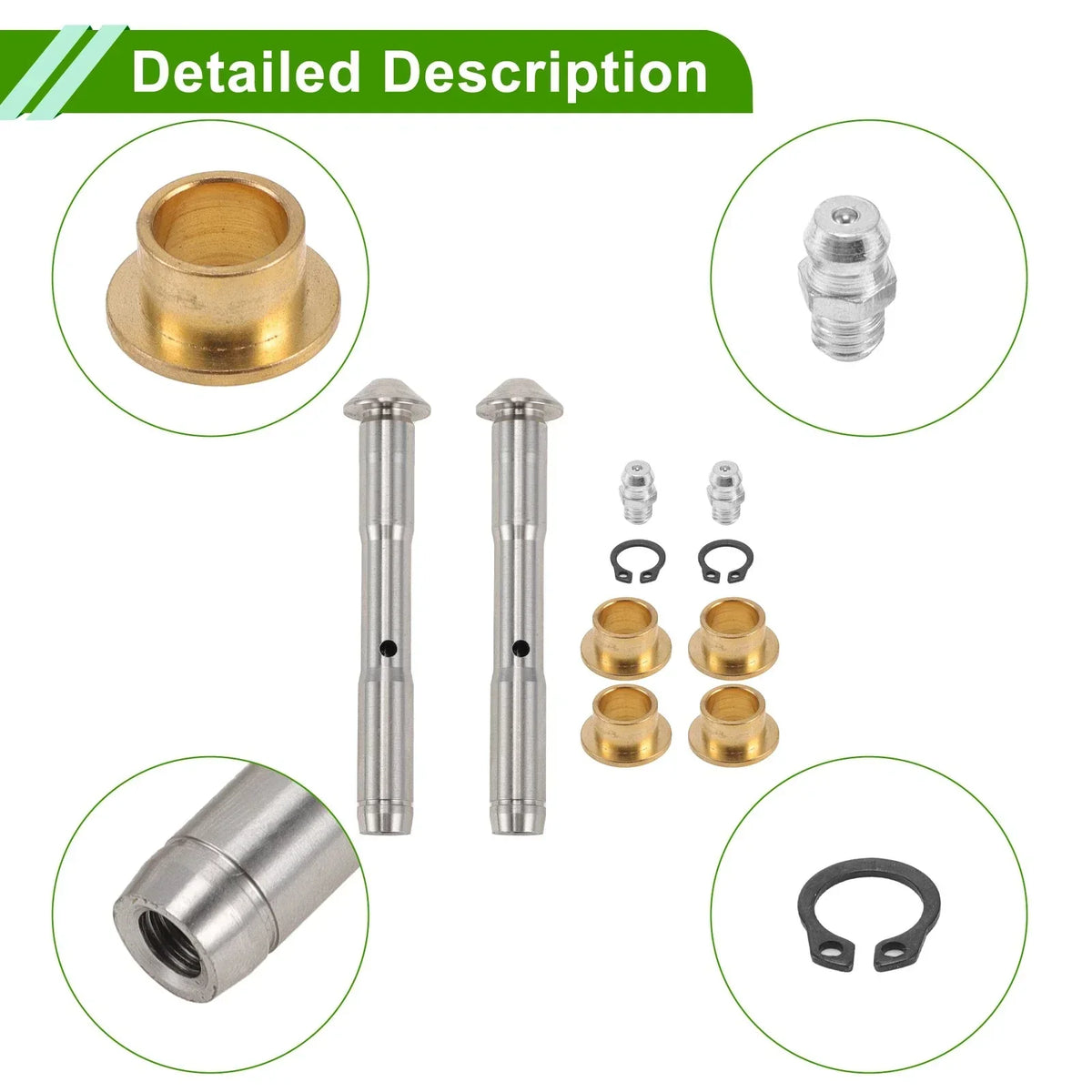 Door Hinge Pin & Bushing Kit - Chevrolet Express 2003-2023 - 1 Set