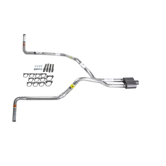 Dual Exhaust 2.5" Pipe & 1 Chamber Muffler for F150 (1995–1997)