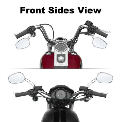 Chrome 8mm Rear View Mirrors for Harley Road King Electra Glide