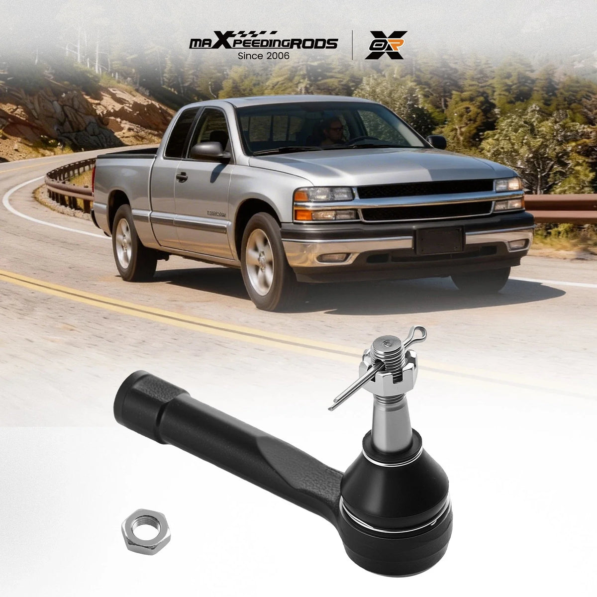 Front Outer Tie Rod for Chevy Silverado GMC Sierra Yukon XL 1500 Tahoe (1999–2006)