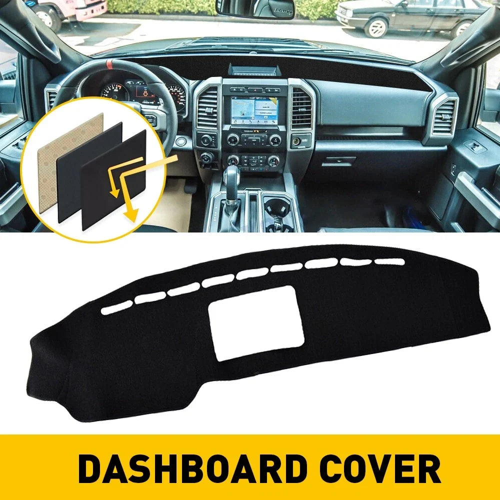 Carpet Pad DashMat Cover for Ford F150 (2009-2014) - Non-Slip