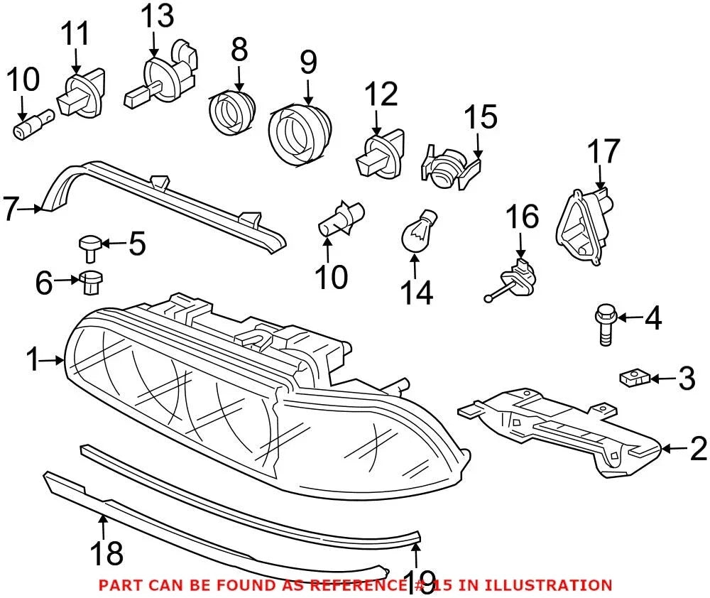 Turn Signal Light Socket for BMW (OEM 63126908408)
