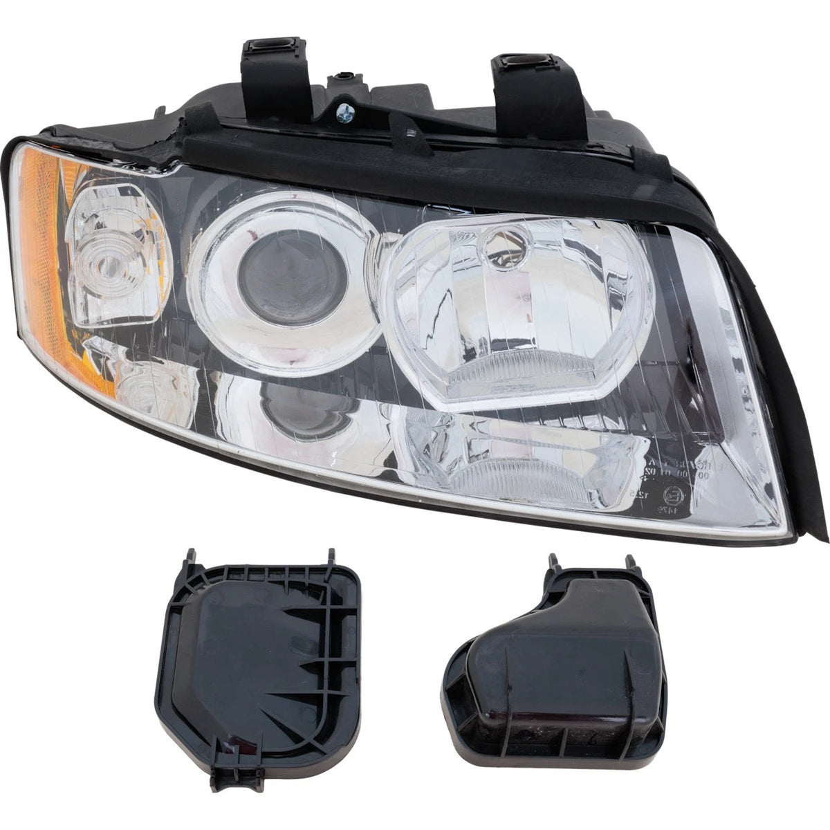 Passenger Side Headlight for Audi A4 Quattro (2002–2005) Halogen
