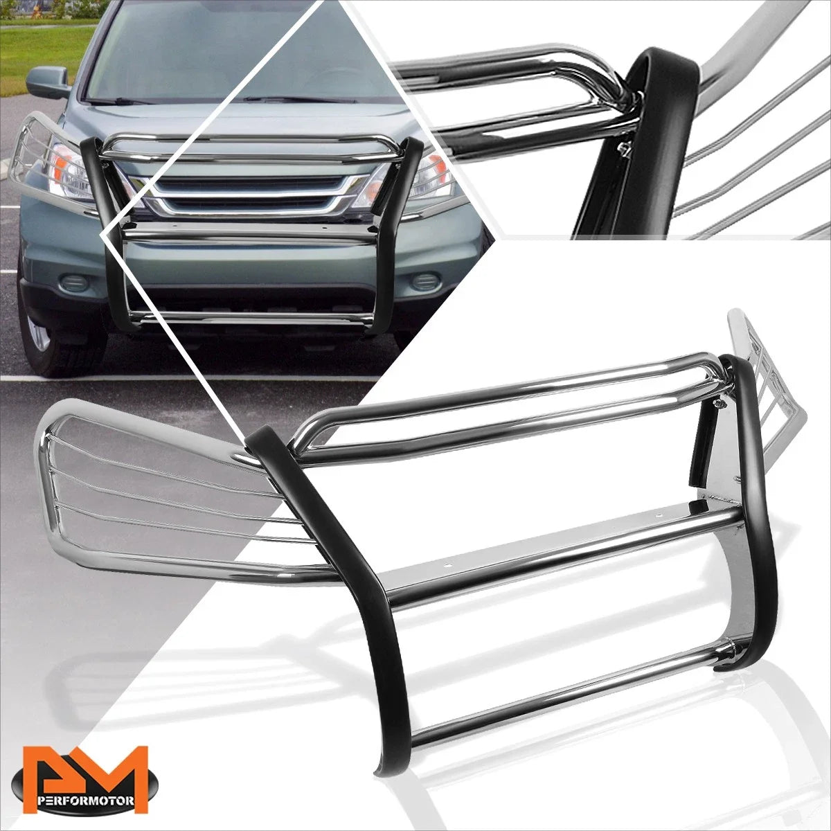 Front Chrome Bumper Protector Grille Guard for Honda CR-V 2007-2011