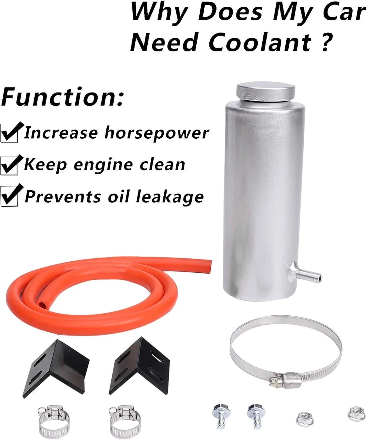 Aluminum Overflow Tank 800ML for Toyota Hilux N70 Radiator